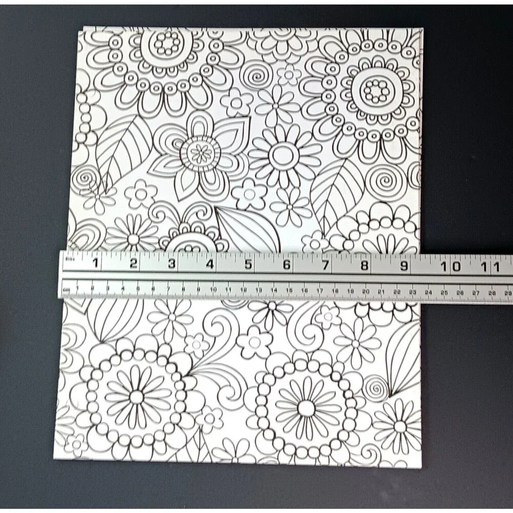 Portfolio Folders To Color Flowers And Circles Vintage 2010 Gartner Set Of Two